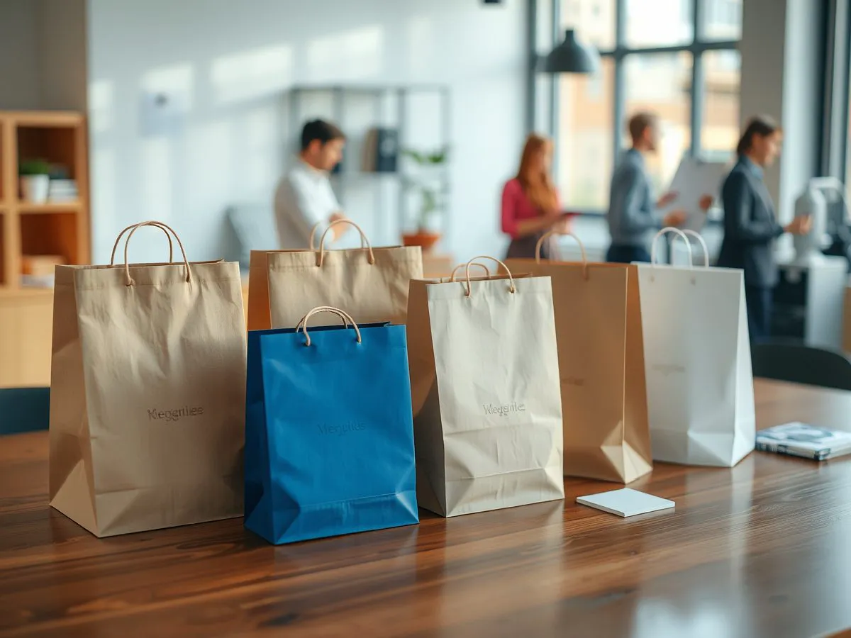 多种规格促销礼品袋展示